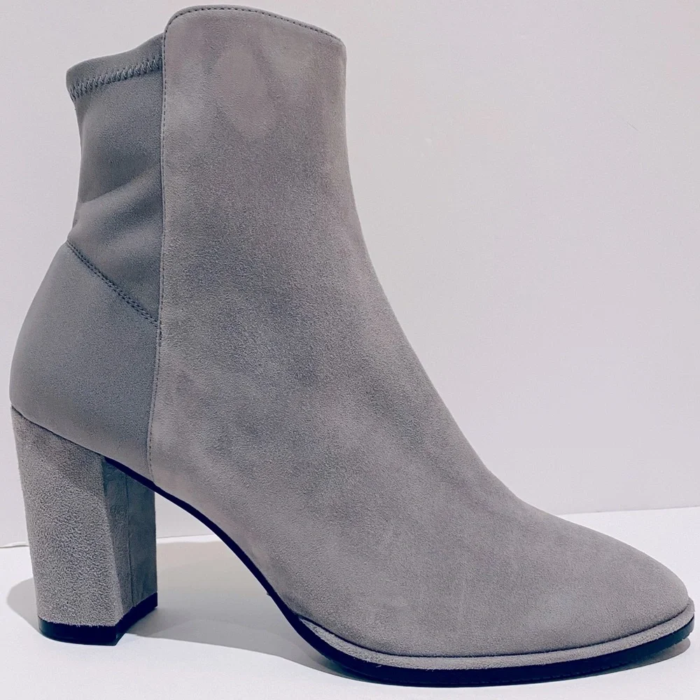 STUART WEITZMAN SUEDE LEATHER BOOTS.